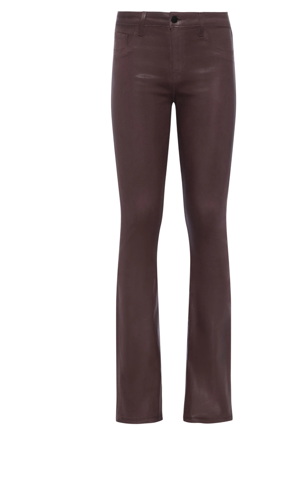 Selma High Rise Sleek Baby Boot Pant in Chocolate Coated - Lukka Boutique