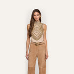 Yun Draped Crystal Tank - Lukka Boutique