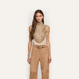 Yun Draped Crystal Tank - Lukka Boutique