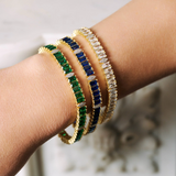 Midnight Tri-Tone Twilight Marquis Station Tennis Bracelet - Lukka Boutique