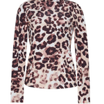 Suzie Top in Abstract Cheetah Ivory - Lukka Boutique