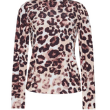 Suzie Top in Abstract Cheetah Ivory - Lukka Boutique