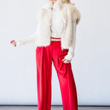 Oscar Pant in Scarlet Red - Lukka Boutique