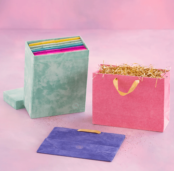 Large Patisserie Flocked Gift Bag - Lukka Boutique