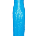 Karma Sequin Mini Dress in Dresden Blue Sequin - Lukka Boutique