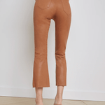Kendra Coated Crop High Rise Flare - Lukka Boutique