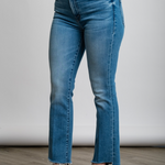 The Insider Crop Step Fray in Out Of The Blue - Lukka Boutique