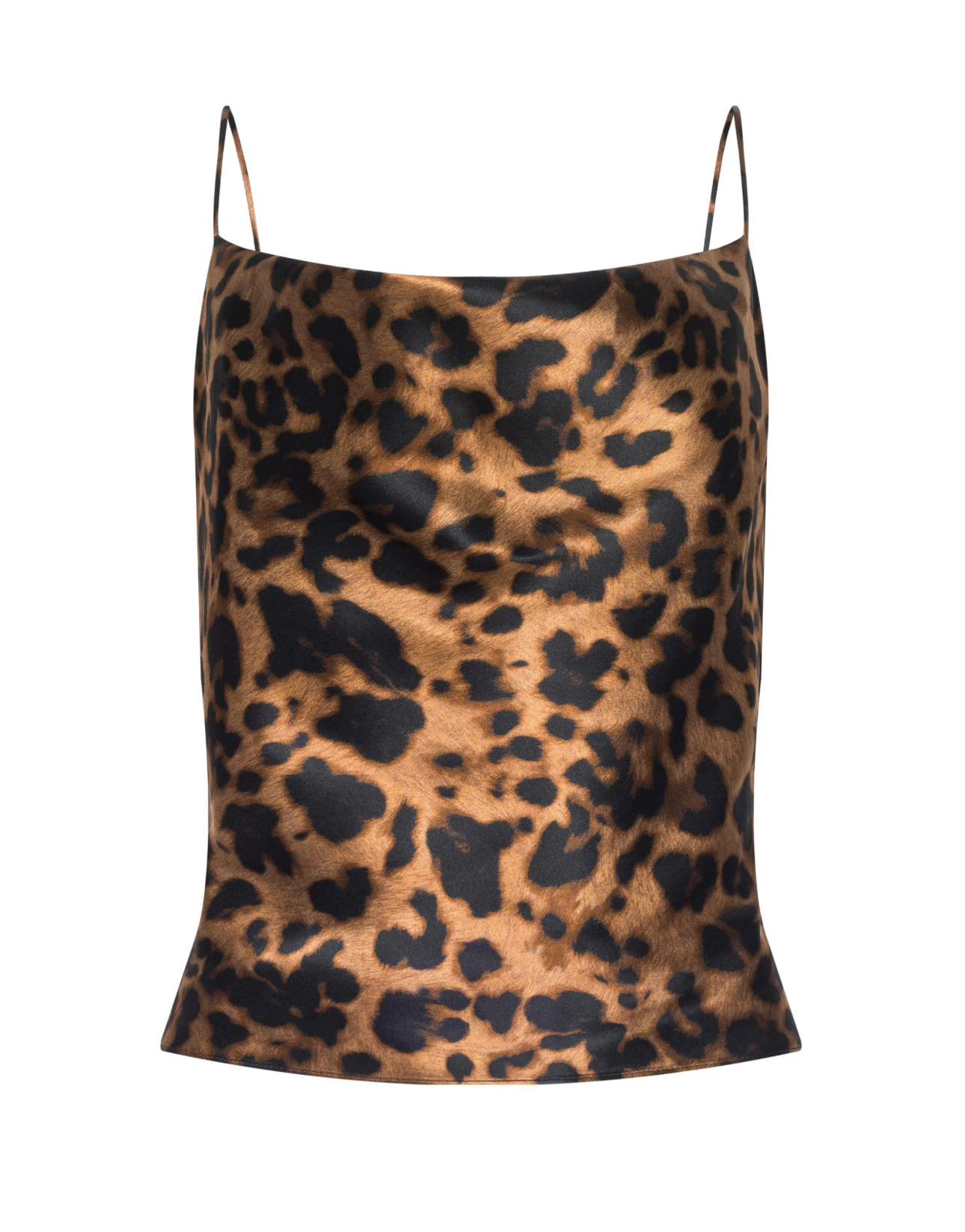 Calista Cowl Neck Cami in Brown Multi Amur Leopard - Lukka Boutique