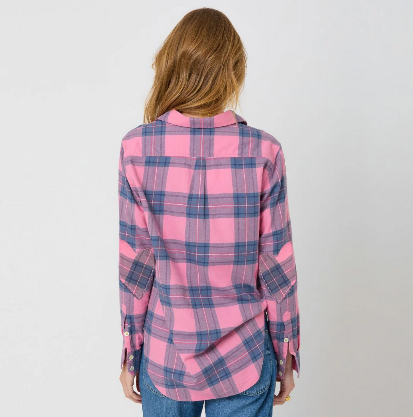 
                  
                    Mia Plaid Shirt in Pink
                  
                