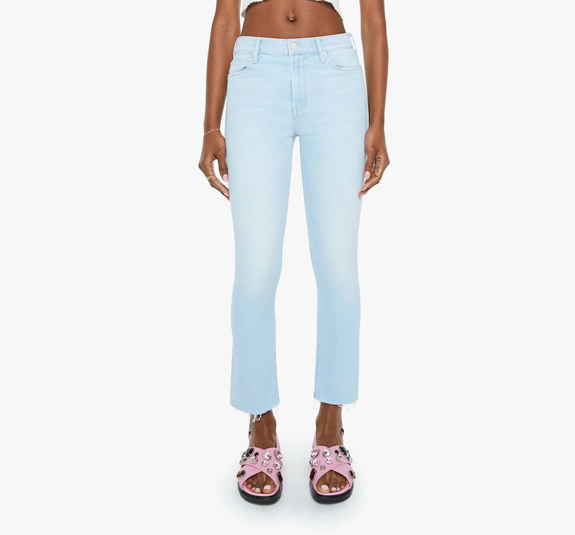 The Mid Rise Dazzler Crop Fray in Ahead Of Its Time
