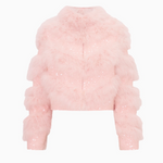 Curran Fur Jacket in Pink - Lukka Boutique
