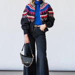 Cropped Zip Cardigan in Cosmic Grey - Lukka Boutique