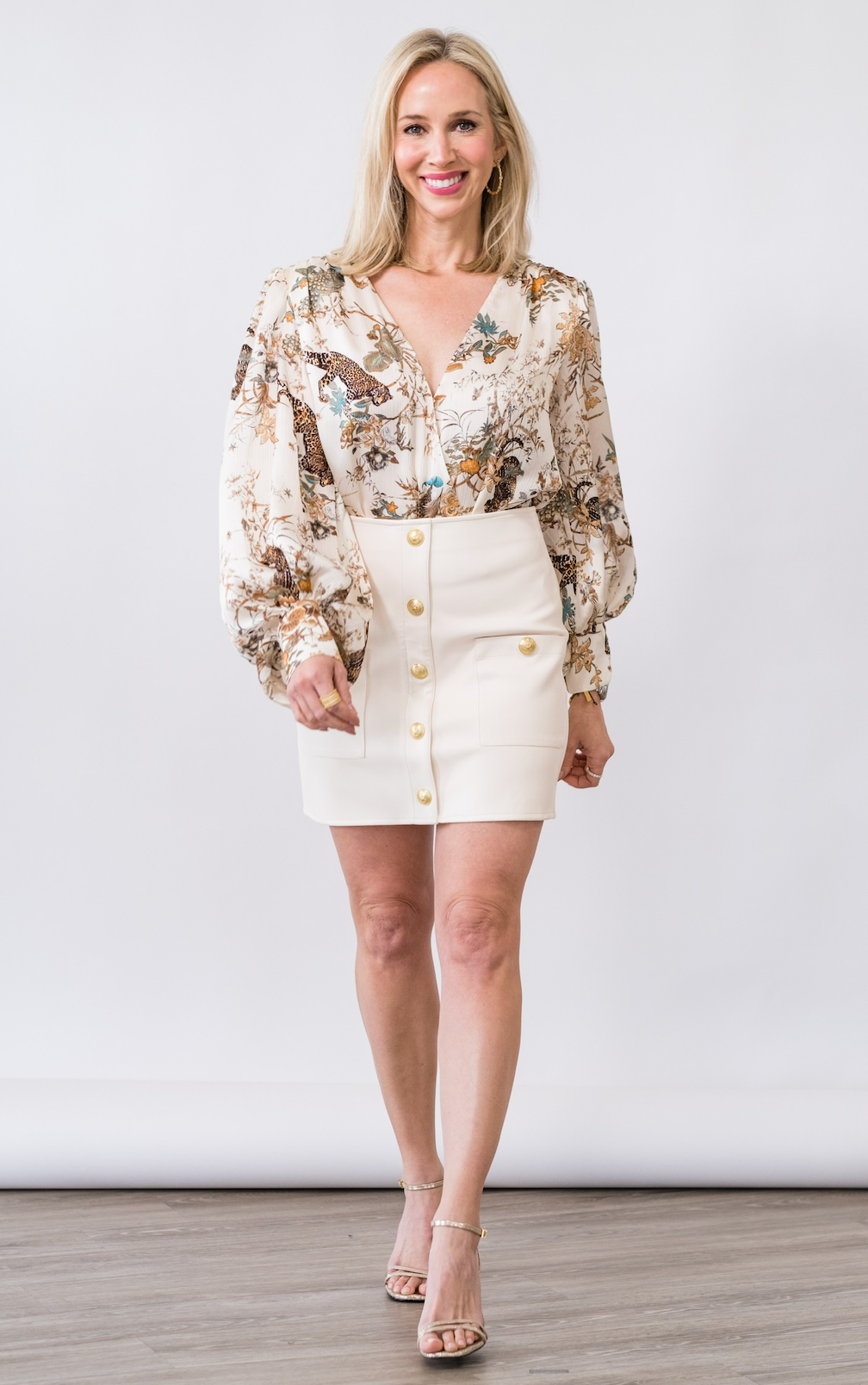 
                  
                    Kyoto Voluminous Sleeve Bodysuit in Tapestry Jungle
                  
                