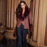 Sheila Fur Collar Blazer - Lukka Boutique