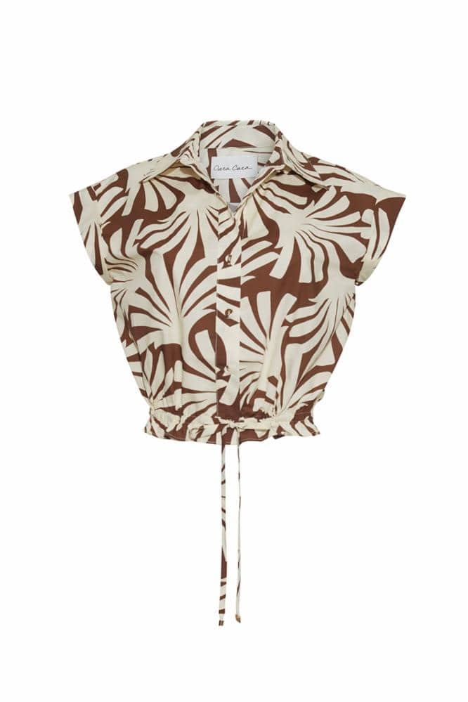 Octavia Top in Catalina Khaki - Lukka Boutique