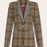 Bianca Jacket in Plaid Combo