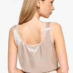 Nilou Chiffon Camisole in Oat - Lukka Boutique
