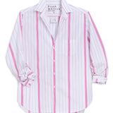 Eileen Relaxed Button-Up Shirt in Multi Stripe - Lukka Boutique