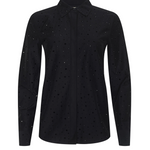 Ellery Crystal Shirt in Black - Lukka Boutique