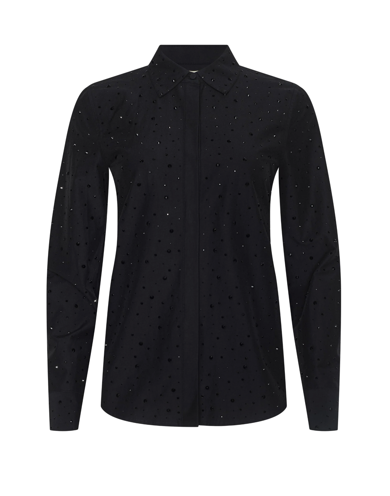 Ellery Crystal Shirt in Black - Lukka Boutique