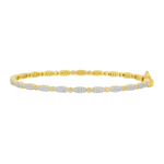 Marquise Pave Thin Hinge Bangle - Lukka Boutique