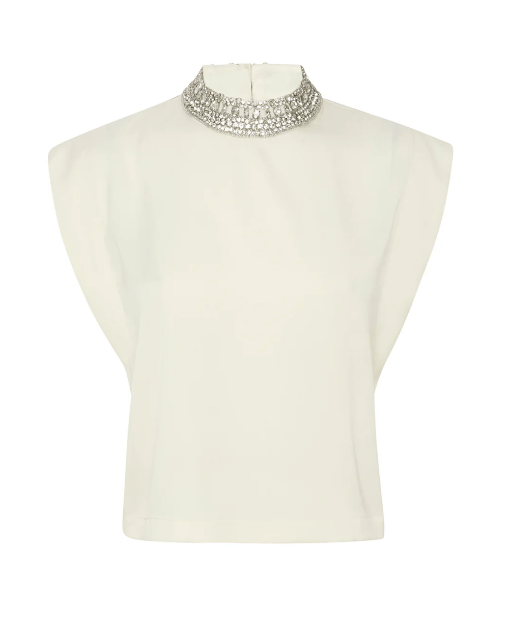 Riley Top with Jeweled Neckline