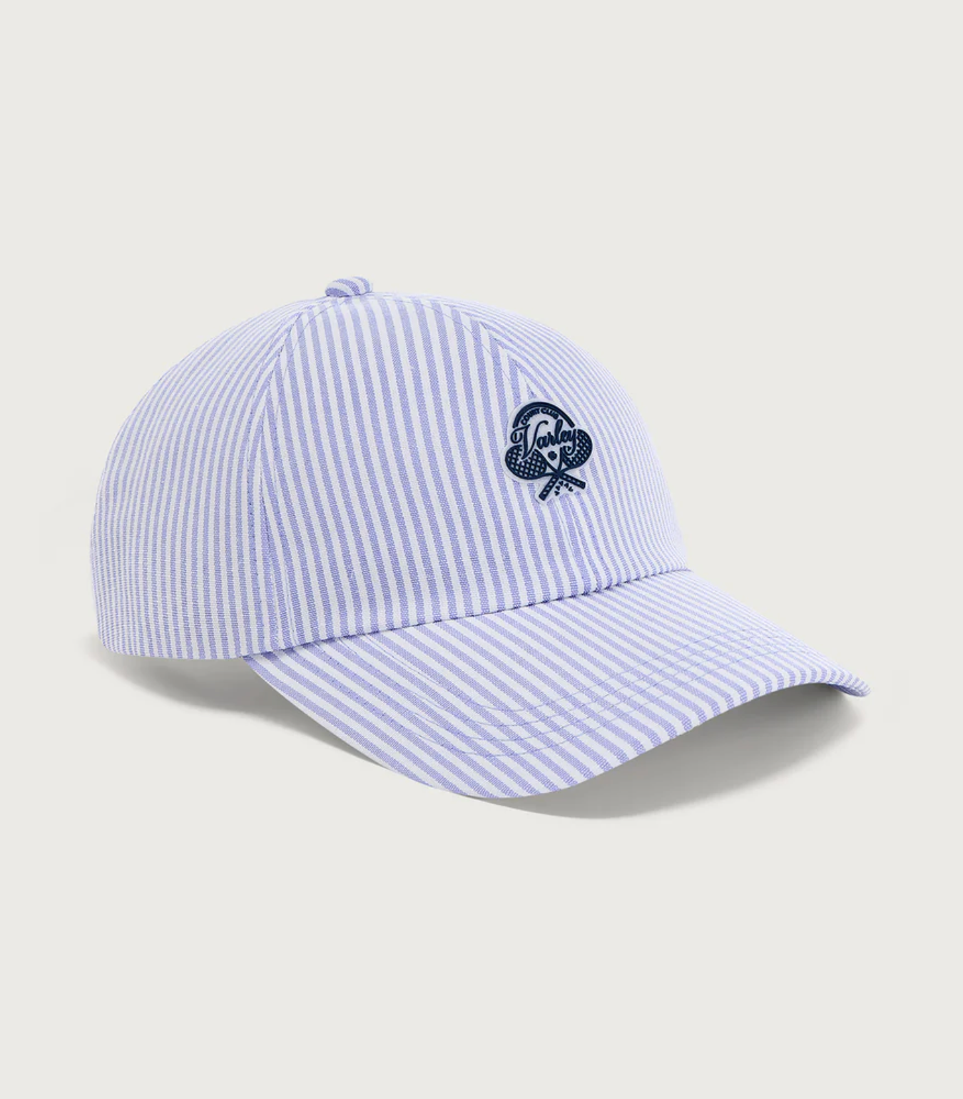 Antonie Club Cap in Xenon Blue Pinstripe - Lukka Boutique