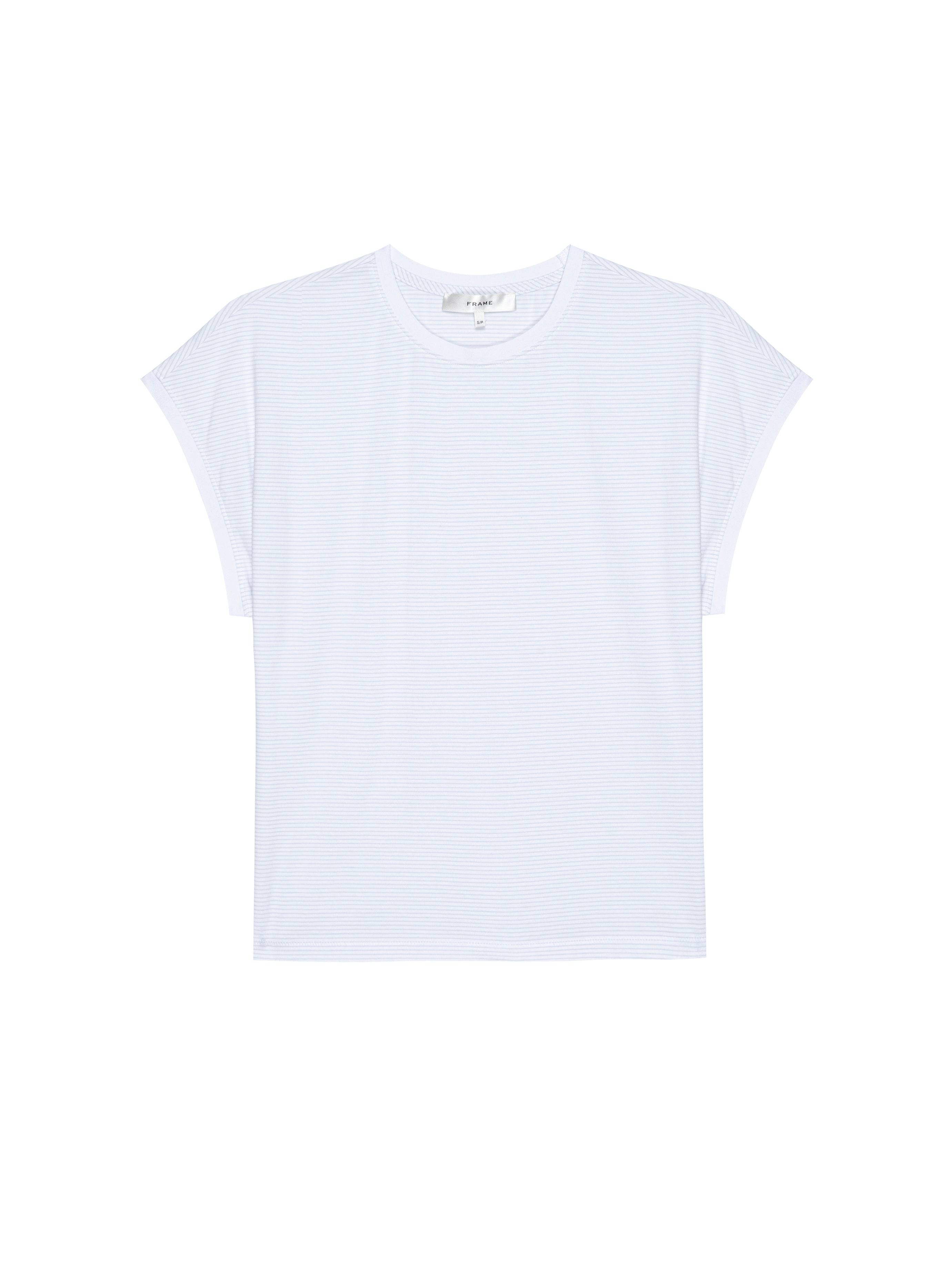 The Muscle Tee in Powder Blue - Lukka Boutique