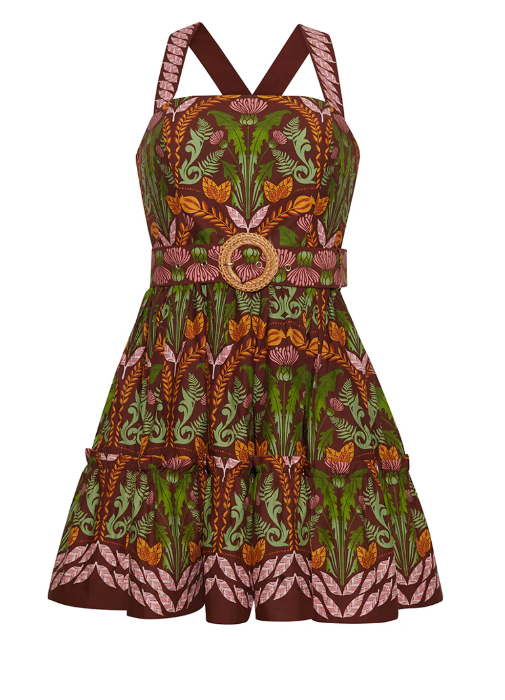 Julietta Mini Dress in Juniper Brown - Lukka Boutique
