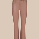 Kendra High Rise Crop Flare in Hazelnut Coated