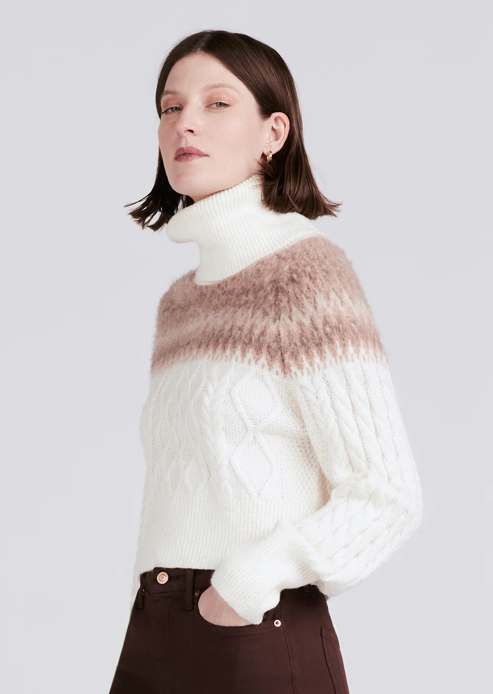 
                  
                    Marcella Cable Knit Sweater
                  
                
